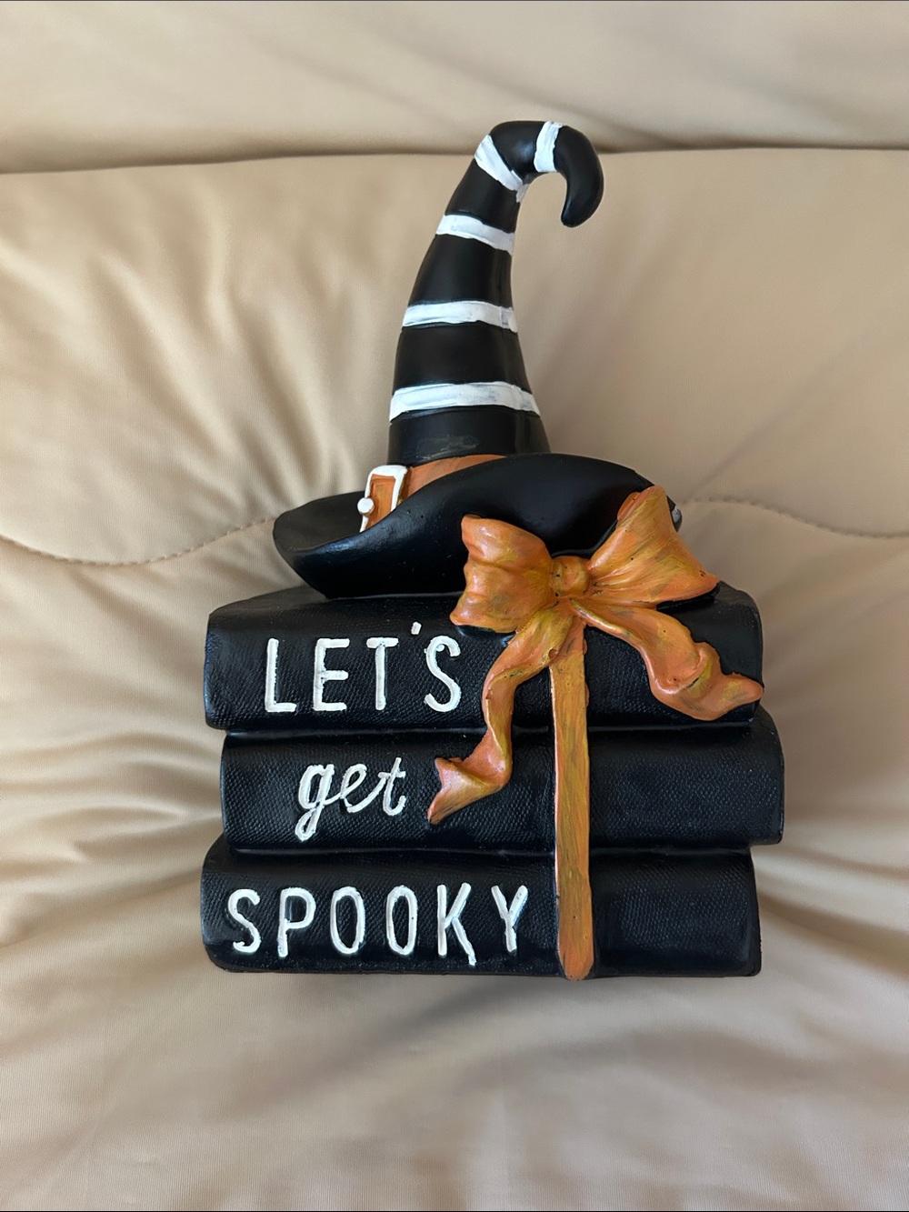 Halloween 'Let’s Get Spooky' Black and Orange Decoration